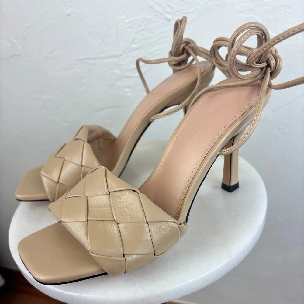 N/A strappy leather